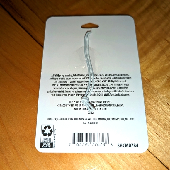 WWE World Championship Wrestling Ornament 🌲 Hallmark Christmas Tree Decor - Picture 3 of 3